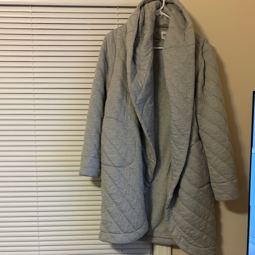 Steve Madden Light Gray Quilted Jacket